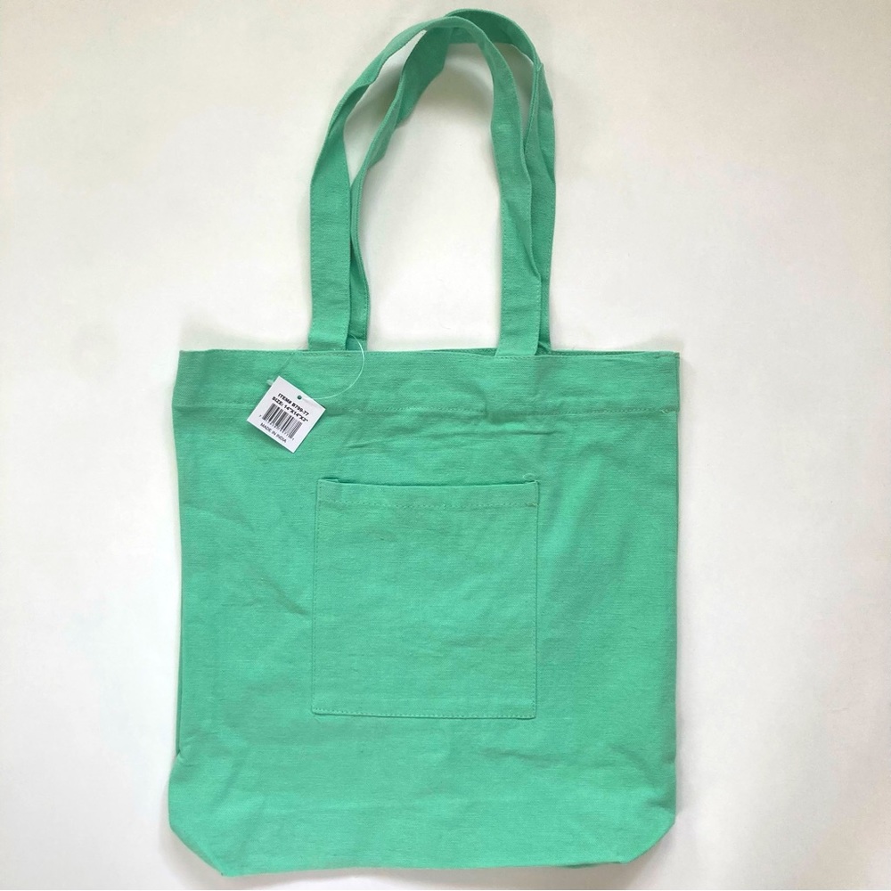 Cotton Canvas Tote Bag, Cute Everyday To Go Bag